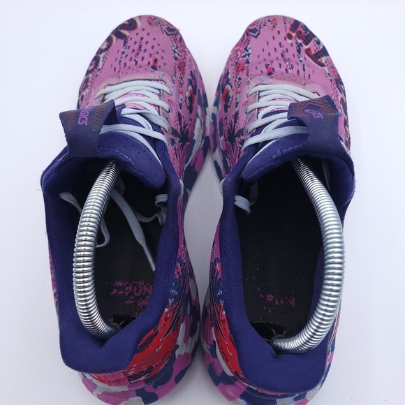 ASICS Noosa Tri 14 Shoes Womenss 10 Purple Pink Red Tropical Running 1012B208 - Picture 5 of 12